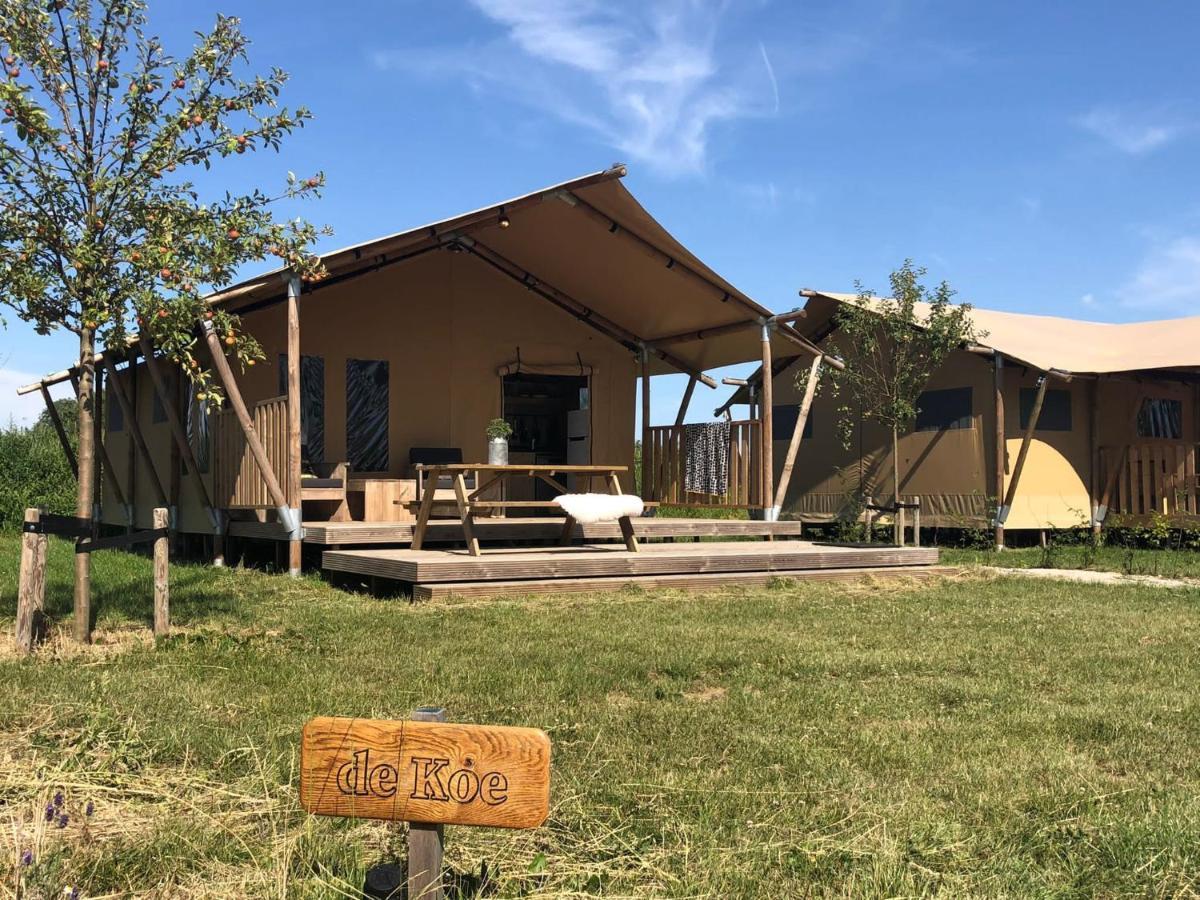 De Hazelaarshof Luxe Glampingtent Bij Natuurgebied De Millingerwaard Kekerdom Dış mekan fotoğraf
